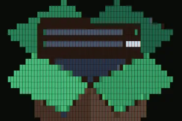 The SpawnBox logo drawn in colored terminal blocks, from the SOS emergency rescue screen.